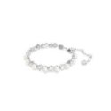 Swarovski - Bracciale Tennis Matrix - Perle Di Cristallo - Bianco