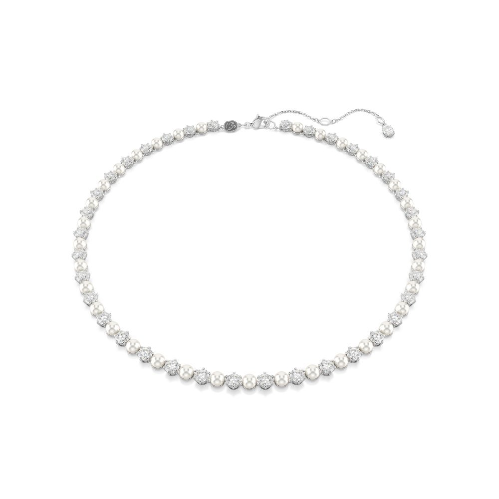 Swarovski - Collana Tennis Matrix - Perle Di Cristallo - Bianca