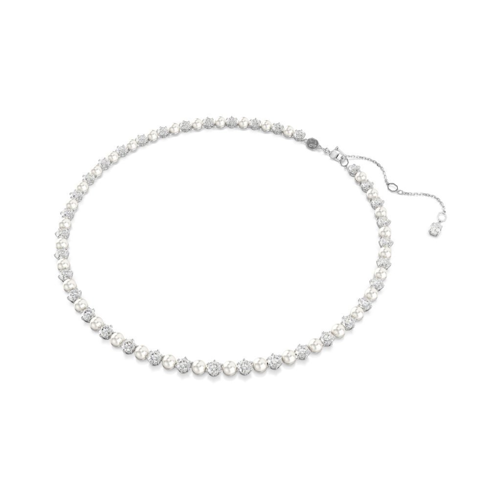 Swarovski - Collana Tennis Matrix - Perle Di Cristallo - Bianca