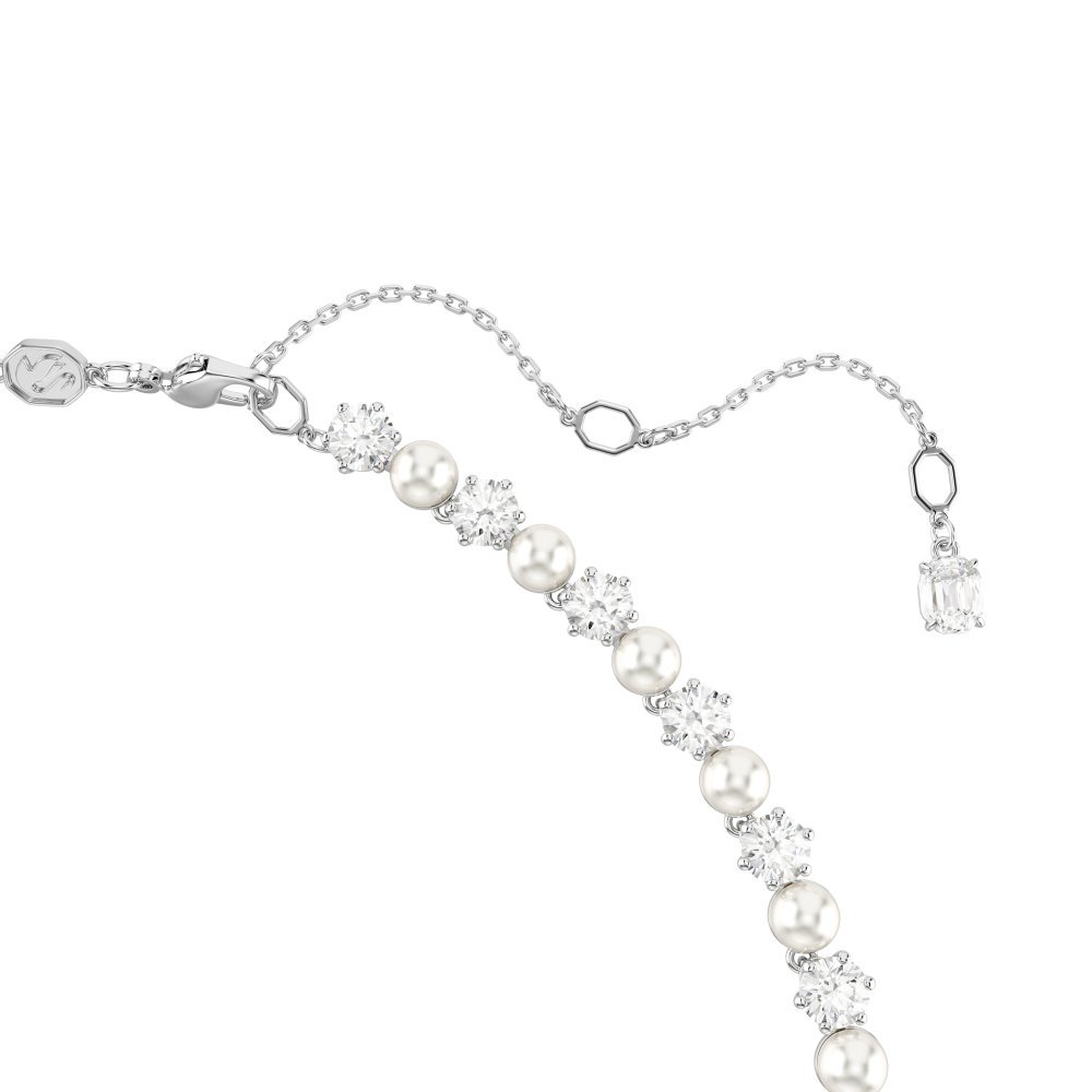Swarovski - Collana Tennis Matrix - Perle Di Cristallo - Bianca