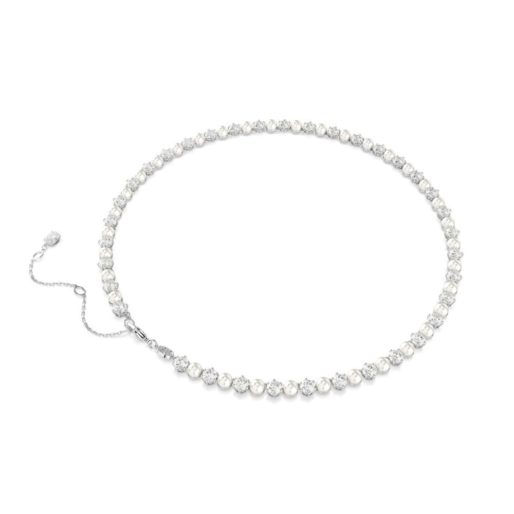 Swarovski - Collana Tennis Matrix - Perle Di Cristallo - Bianca