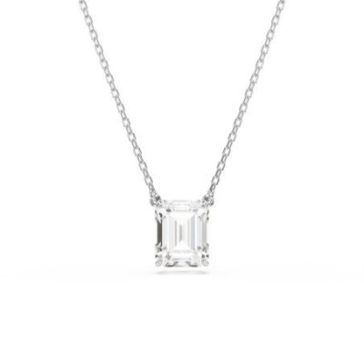 Swarovski - Pendente Stilla - Placcato Rodio - Bianco