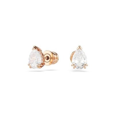 Swarovski - Orecchini Stilla - Zirconia Pear - Oro Rosa