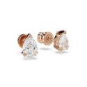 Swarovski - Orecchini Stilla - Zirconia Pear - Oro Rosa