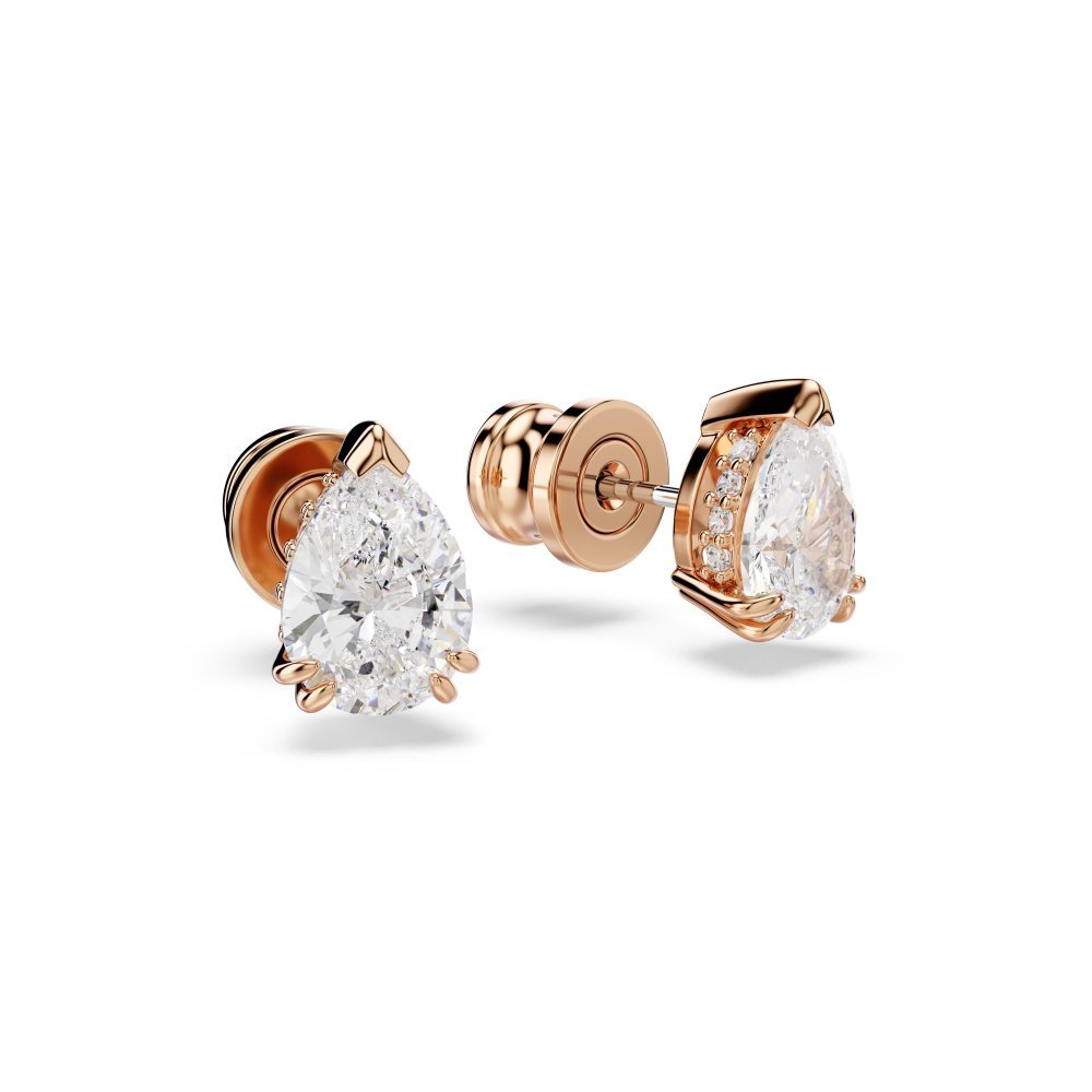 Swarovski - Orecchini Stilla - Zirconia Pear - Oro Rosa