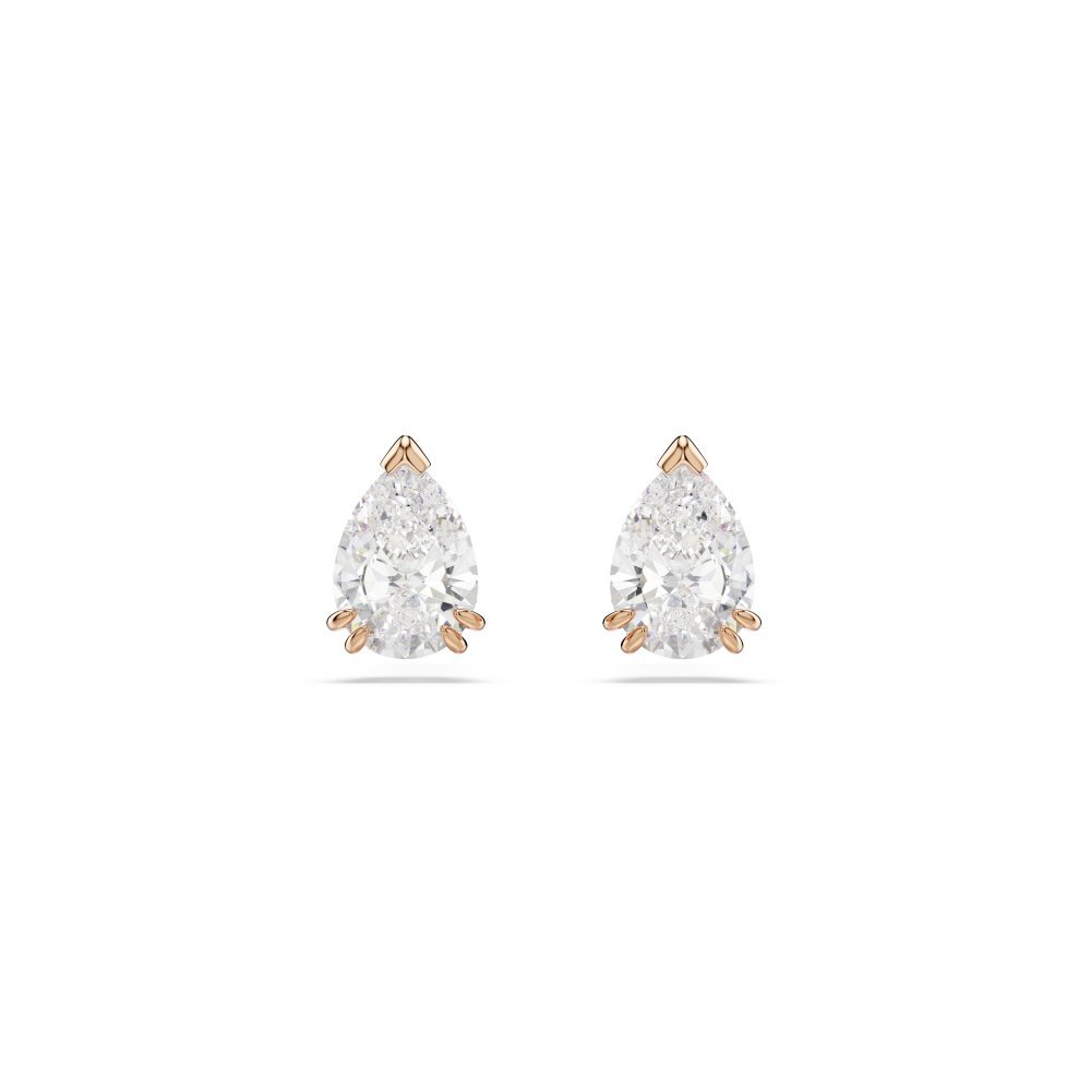 Swarovski - Orecchini Stilla - Zirconia Pear - Oro Rosa
