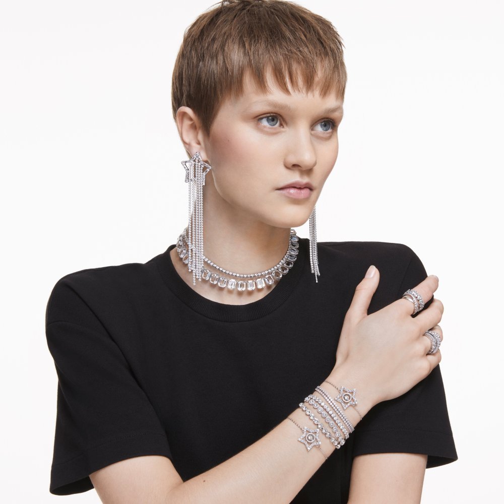 Swarovski - Bracciale Imber Emily - Cristalli Blu - Placcato Rodio