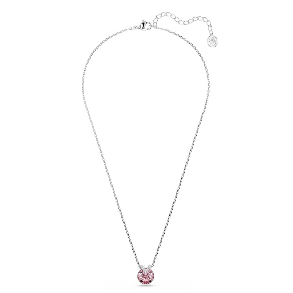Swarovski - Pendente Bella V - Cristallo Rosa - Placcatura Rodio