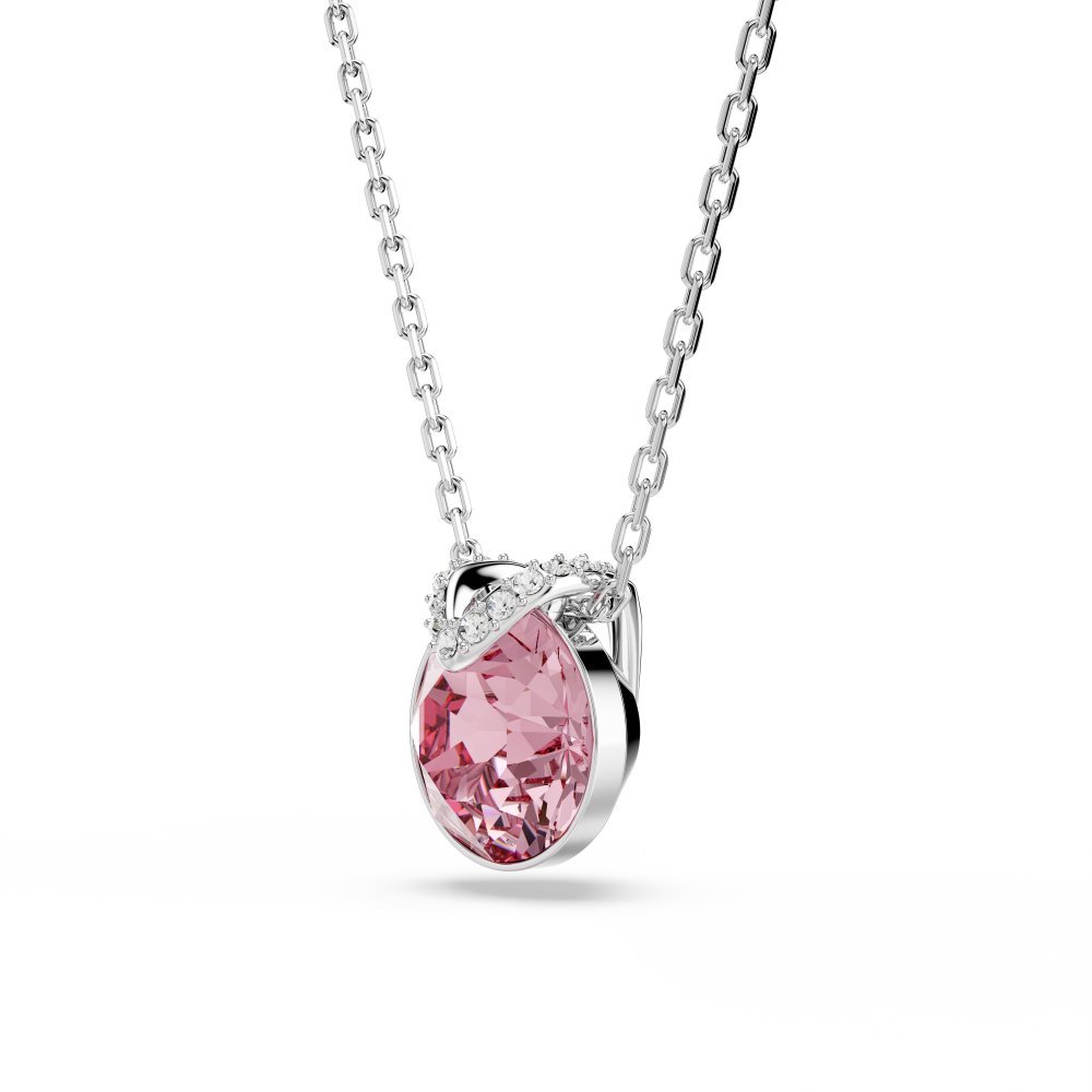Swarovski - Pendente Bella V - Cristallo Rosa - Placcatura Rodio