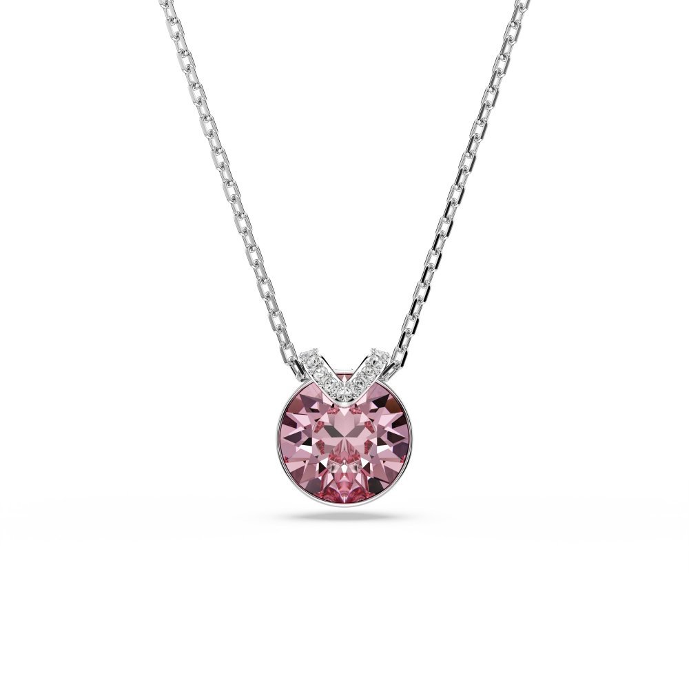 Swarovski - Pendente Bella V - Cristallo Rosa - Placcatura Rodio
