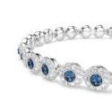 Swarovski - Bracciale Una Angelic - Blu - Taglio Round