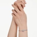 Swarovski - Bracciale Dextera Round - Rodio - Cristalli