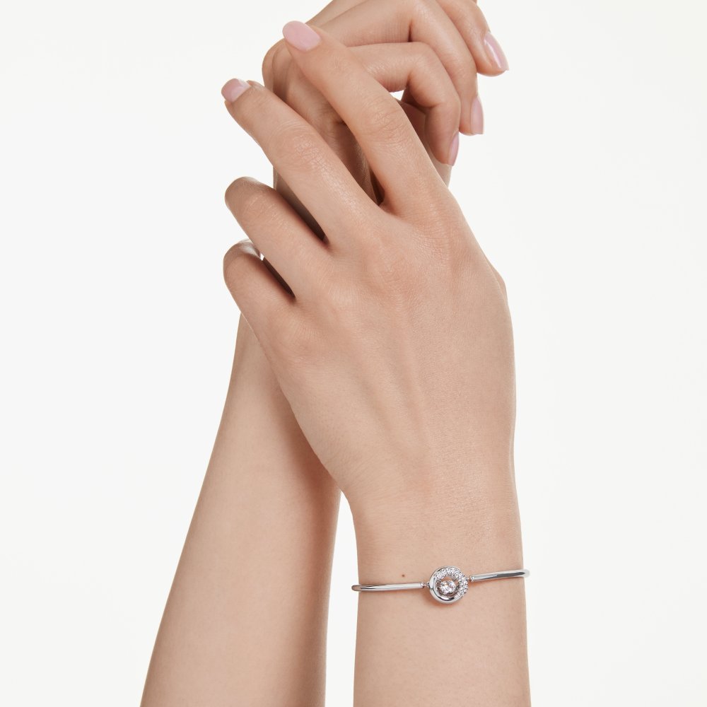 Swarovski - Bracciale Dextera Round - Rodio - Cristalli