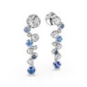 Swarovski - Orecchini Constella - Blu - Placcati Rodio