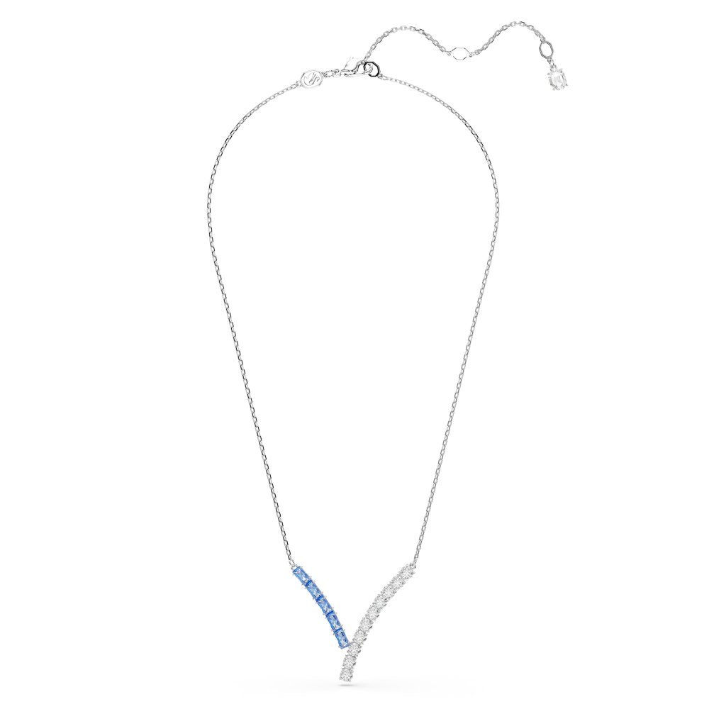 Swarovski - Pendente Matrix - Zirconia Blu - Placcatura Rodio