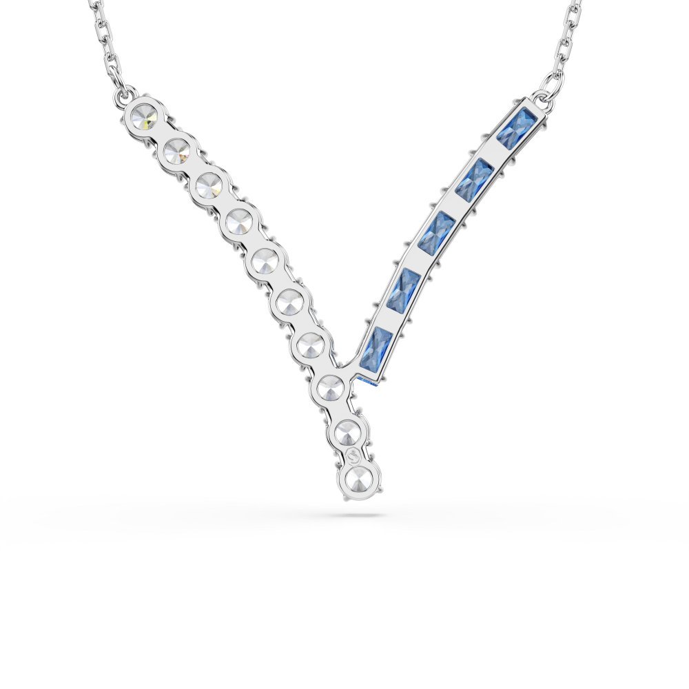 Swarovski - Pendente Matrix - Zirconia Blu - Placcatura Rodio