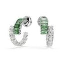 Swarovski - Orecchini Matrix - Zirconia Verdi - Placcatura Rodio