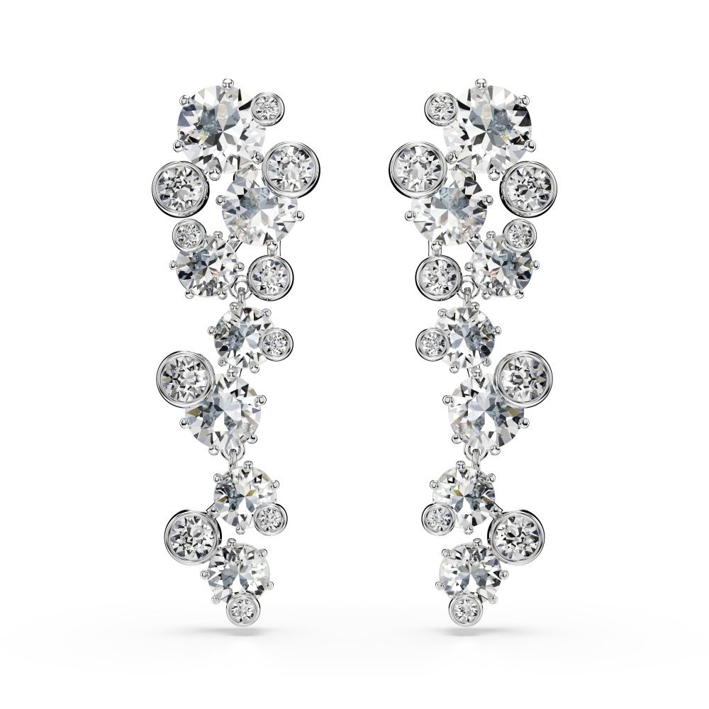 Swarovski - Orecchini Constella - Cristalli Bianchi - Placcato Rodio