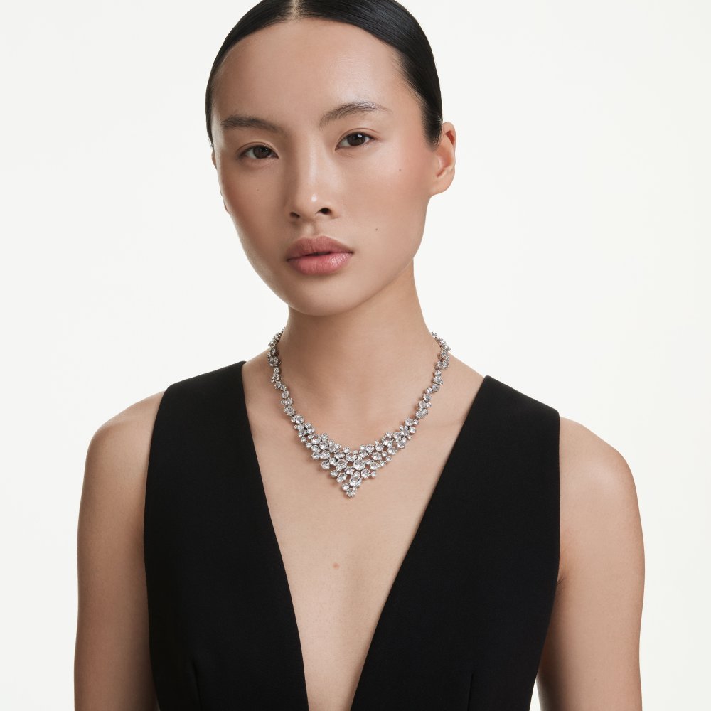 Swarovski - Collana Constella - Cristalli Bianchi - Placcatura Rodio