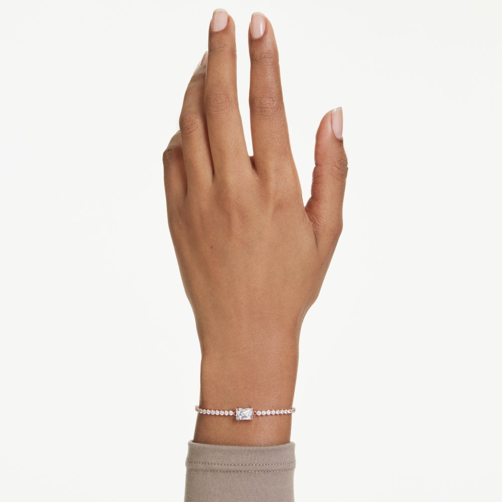 Swarovski - Bracciale Tennis Matrix - Zirconia - Oro Rosa