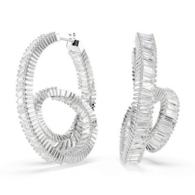 Swarovski - Orecchini Matrix - Placcato Rodio - Zirconia