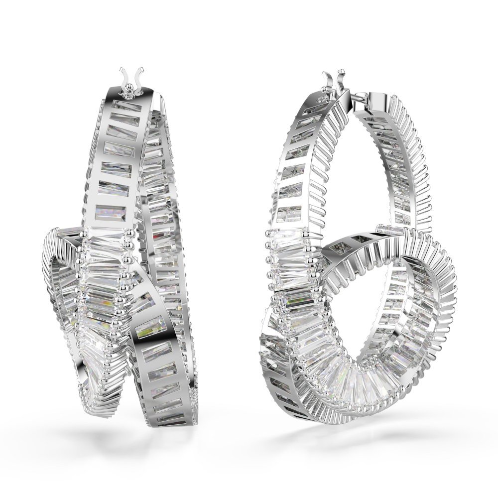 Swarovski - Orecchini Matrix - Placcato Rodio - Zirconia