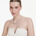 Swarovski - Collana Constella - Cristalli Bianchi - Placcata Rodio