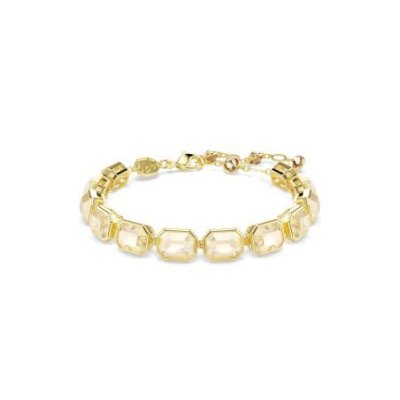 Swarovski - Bracciale Millenia - Cristalli Caramello - Placcato Oro