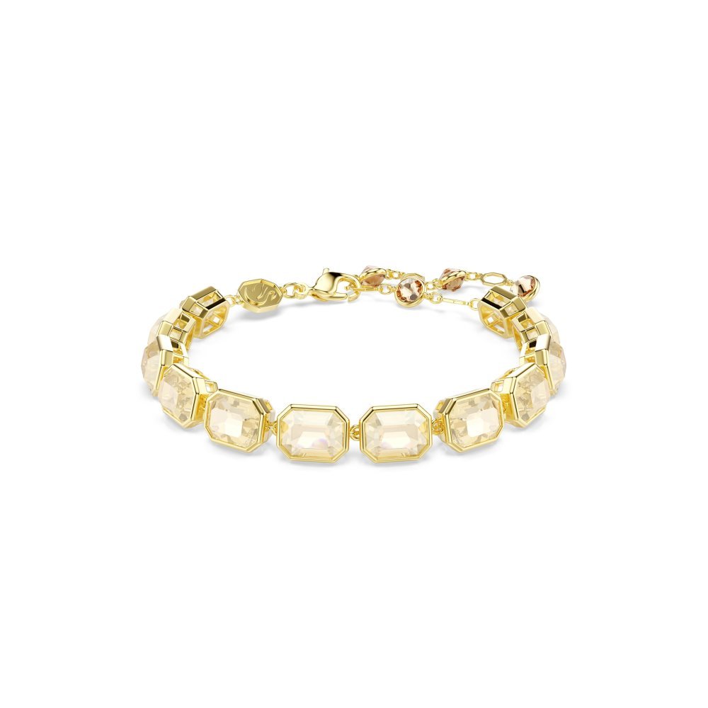 Swarovski - Bracciale Millenia - Cristalli Caramello - Placcato Oro