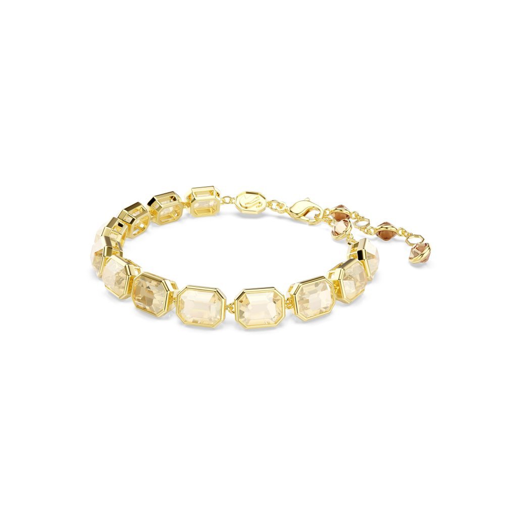 Swarovski - Bracciale Millenia - Cristalli Caramello - Placcato Oro