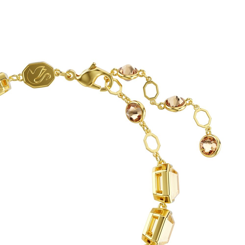 Swarovski - Bracciale Millenia - Cristalli Caramello - Placcato Oro