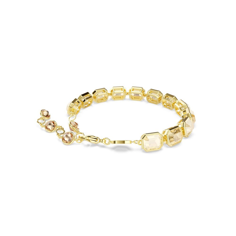 Swarovski - Bracciale Millenia - Cristalli Caramello - Placcato Oro