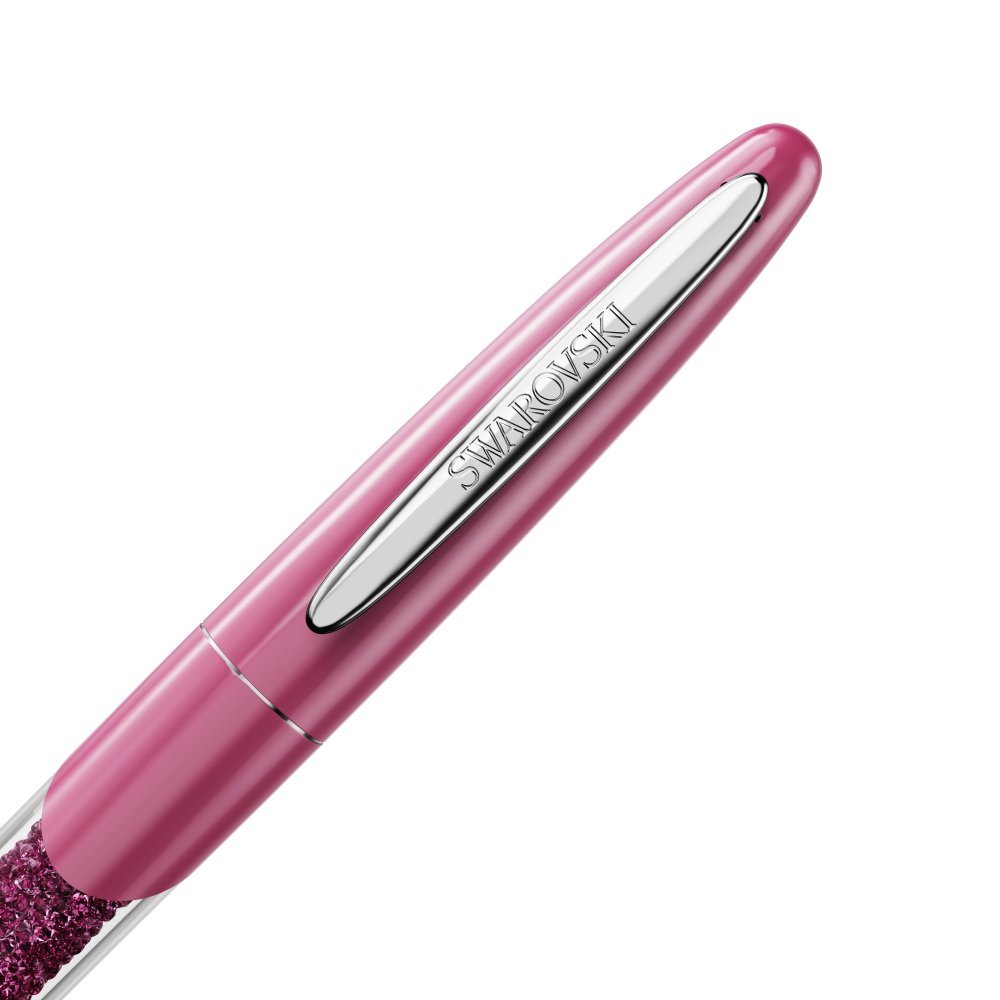Swarovski - Penna Roller Crystalline Nova - Cristalli Rosa - Laccato