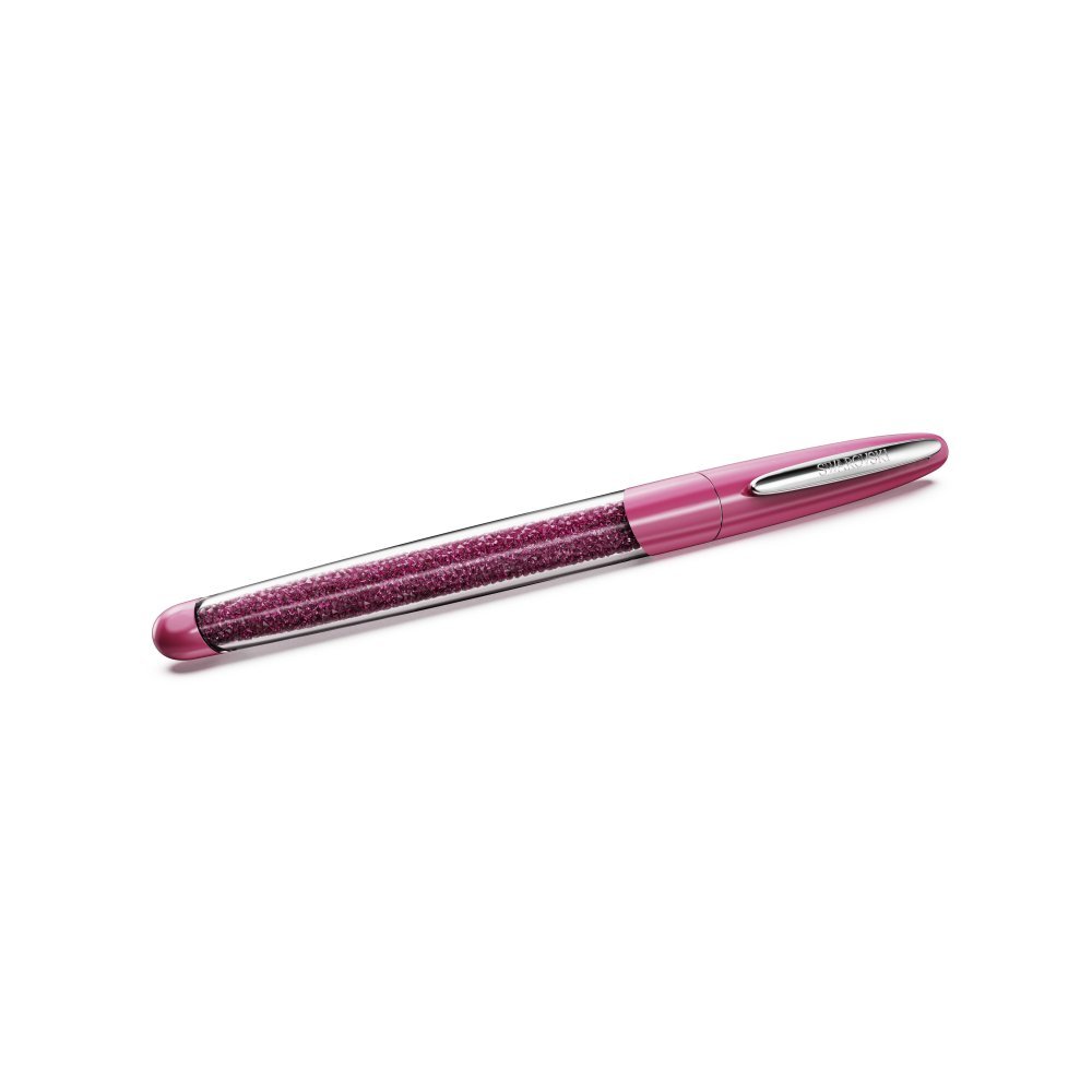 Swarovski - Penna Roller Crystalline Nova - Cristalli Rosa - Laccato