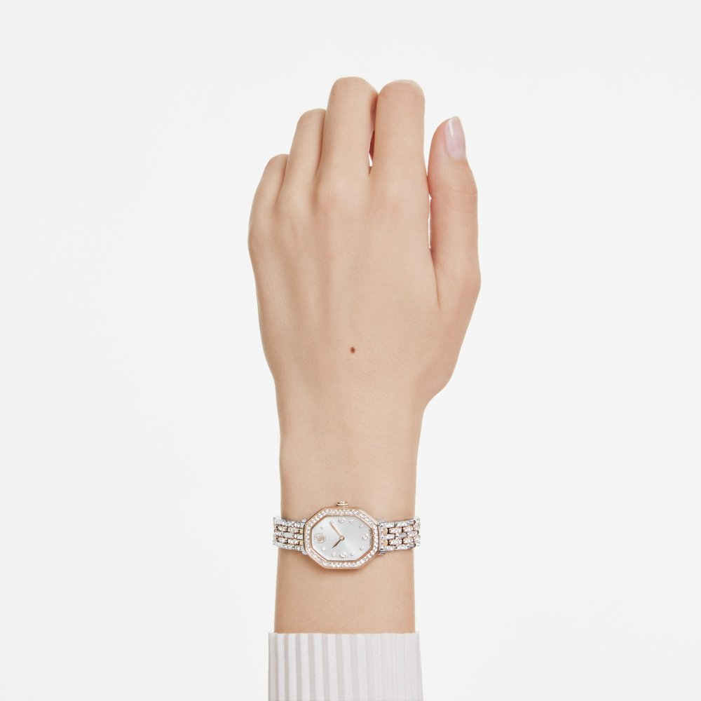 Swarovski - Orologio Dextera Octagon - Acciaio - Oro Rosa