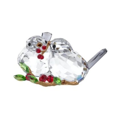 Swarovski - Idyllia Coppia Di Uccelli - Cristallo - Rosso
