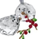 Swarovski - Idyllia Coppia Di Uccelli - Cristallo - Rosso
