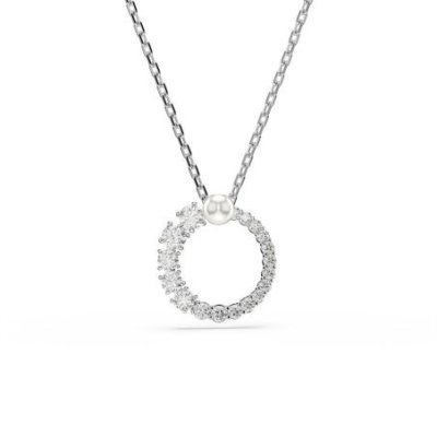 Swarovski - Pendente Matrix - Crystal Pearl - Placcato Rodio