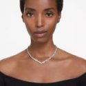 Swarovski - Collana Mesmera - Zirconia Bianca - Placcatura Rodio