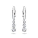 Swarovski - Orecchini Trilogy - Cristalli Bianchi - Placcato Rodio