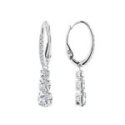 Swarovski - Orecchini Trilogy - Cristalli Bianchi - Placcato Rodio