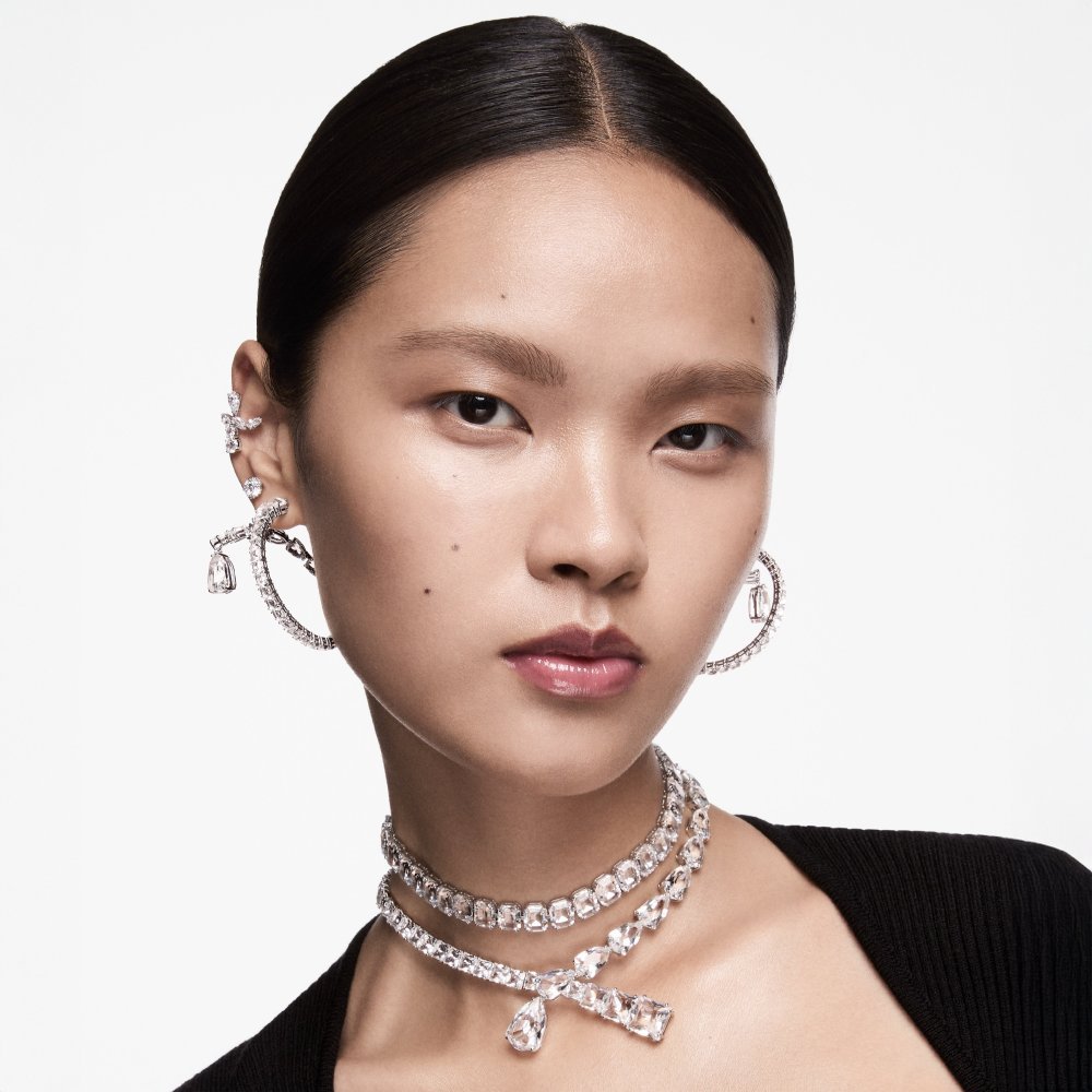 Swarovski - Orecchini Attract - Zirconia - Placcatura Rodio