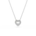 Swarovski - Pendente Ariana Grande - Cuore Bianco - Placcato Rodio
