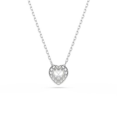 Swarovski - Pendente Ariana Grande - Cuore Bianco - Placcato Rodio