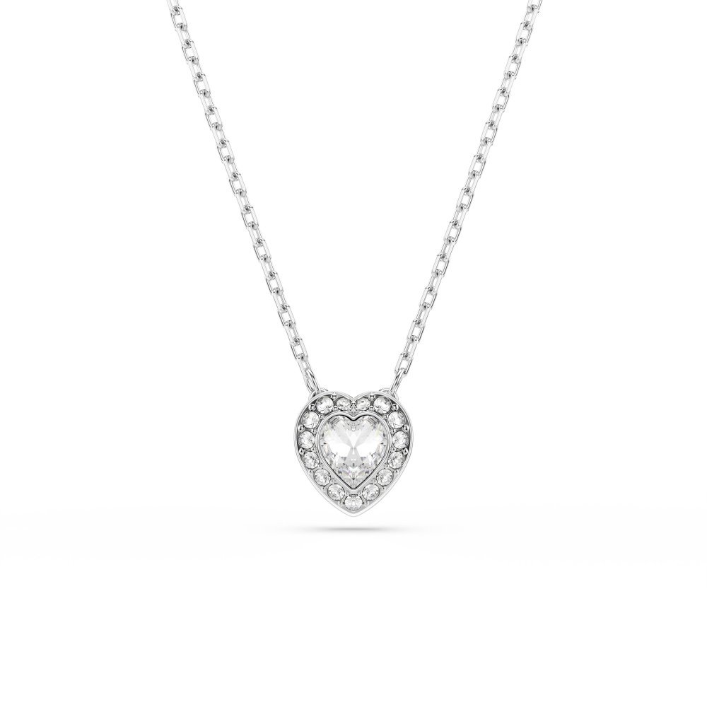 Swarovski - Pendente Ariana Grande - Cuore Bianco - Placcato Rodio
