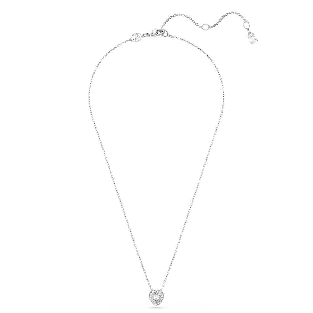 Swarovski - Pendente Ariana Grande - Cuore Bianco - Placcato Rodio