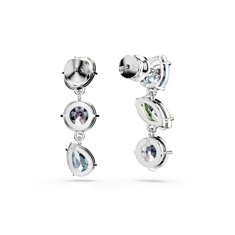 Swarovski - Orecchini Gema - Cristalli Multicolore - Placcato Rodio