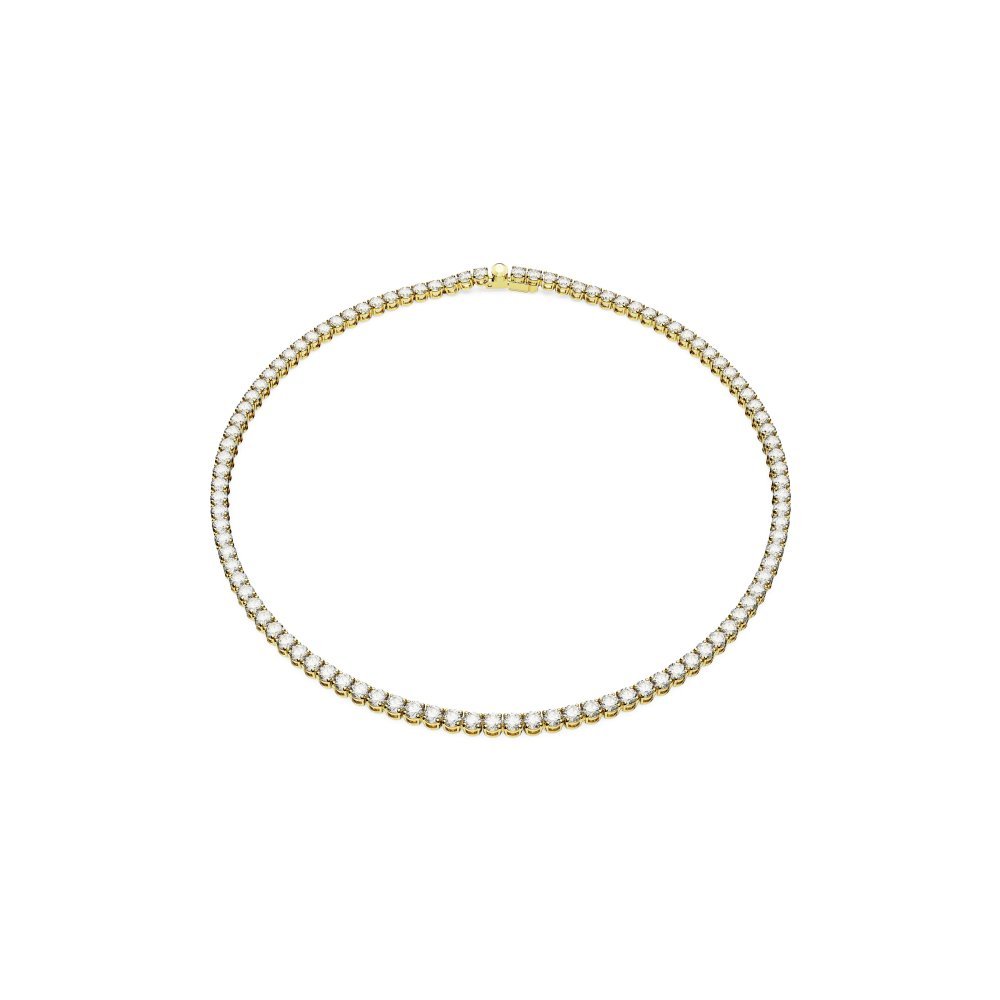 Swarovski - Collana Matrix Tennis - Zirconia Bianca - Placcato Oro