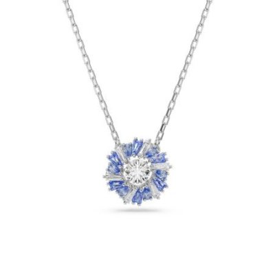 Swarovski - Pendente Idyllia - Cristalli Blu - Placcato Rodio