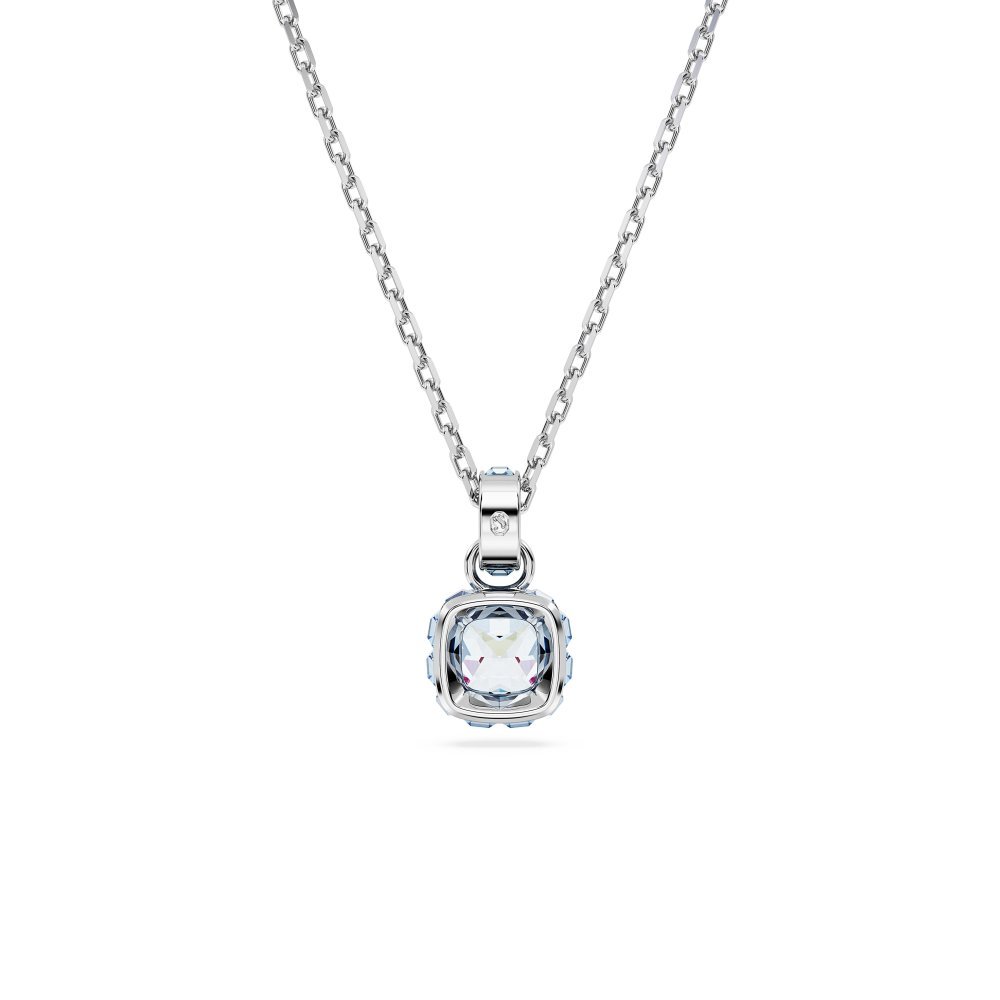 Swarovski - Pendente Birthstone - Cristallo Blu - Placcato Rodio